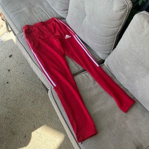 ADIDAS TRACK PANTS RED